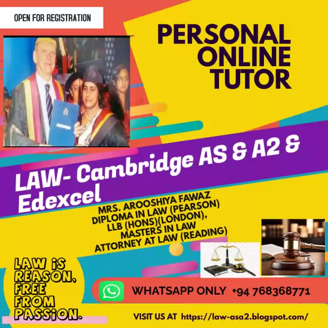 LAW- Cambridge AS & A2 / Edexcel Law Studies