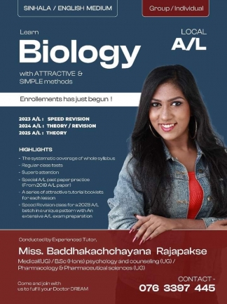 Learn BIOLOGY with ATTRACTIVE & SIMPLE methods    (ENGLISH MEDIUM- Group / Individual )