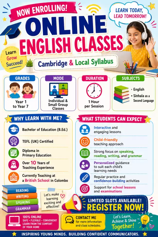 Learn English and Sinhala with Confidence