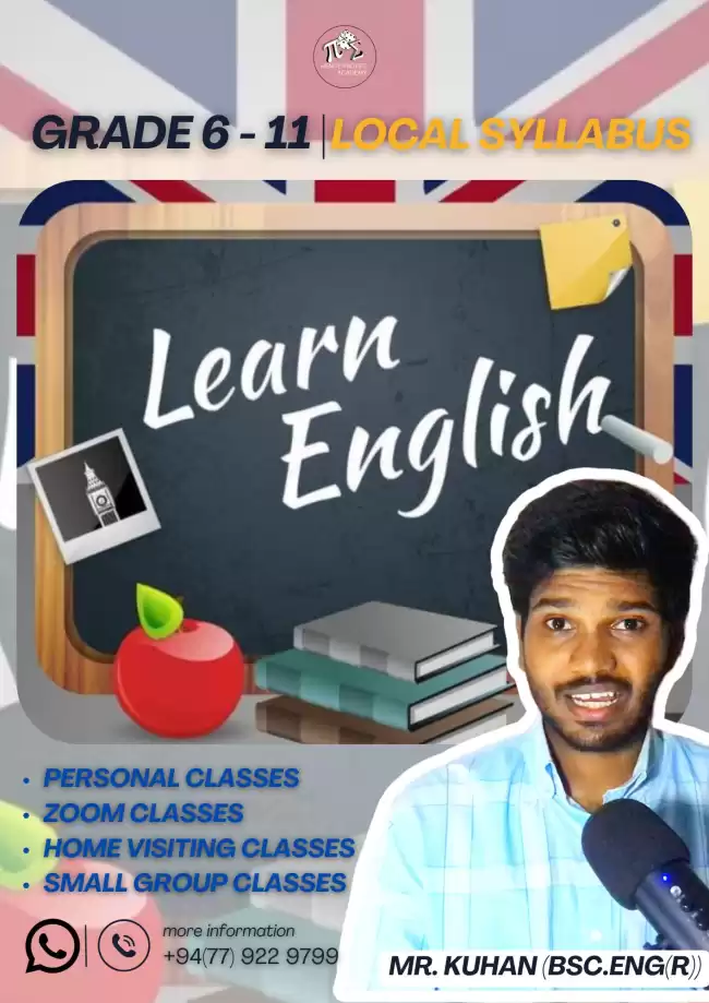 📘 Learn English – Grade 6 to 11 (Local Syllabus)