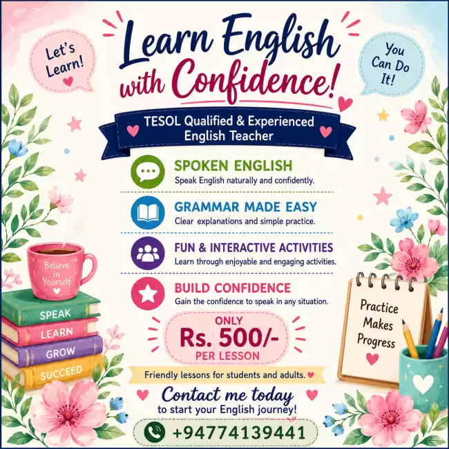 🌟 Learn English with Confidence! 🌟