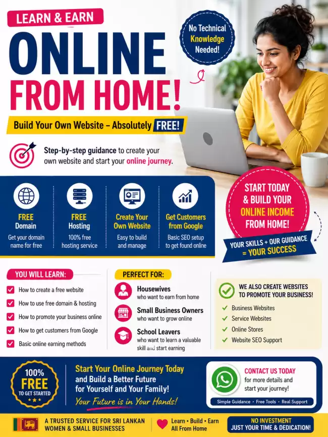 💻 Learn How To Earn Online With Free Website Setup