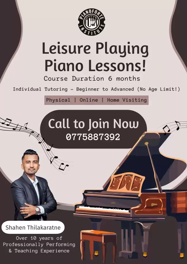 Leisure playing piano classes