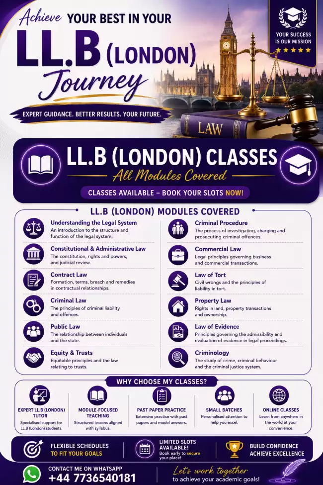 LL.B (London) Classes