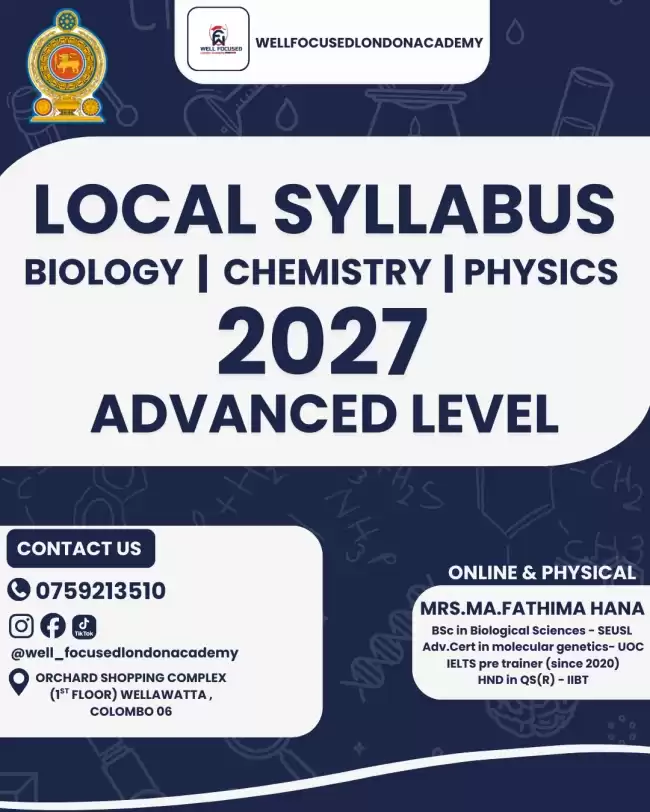 Local A level biology chemistry and physics