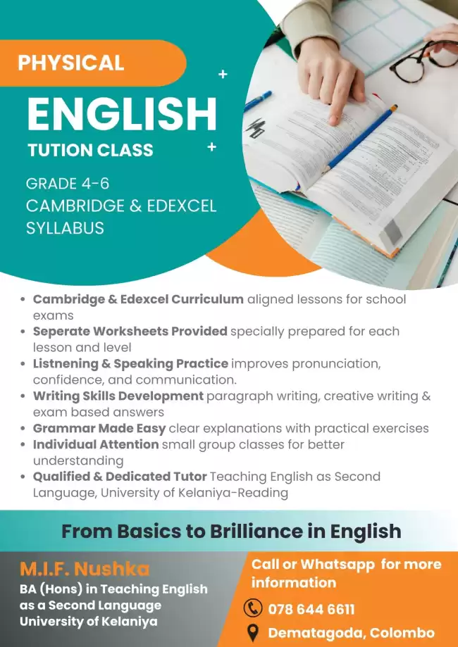Local, Cambridge, and Edexcel syllabus English classes