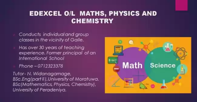 Local/Edexcel Maths, Physics and Chemistry