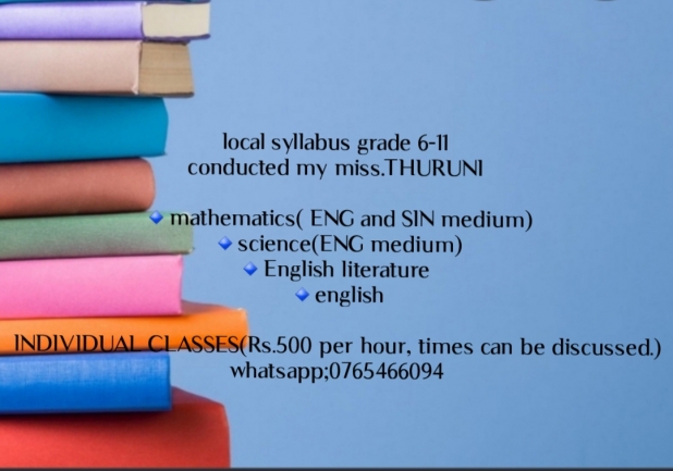 Local syllabus grade 6-11 sin and eng medium maths, science, eng literature