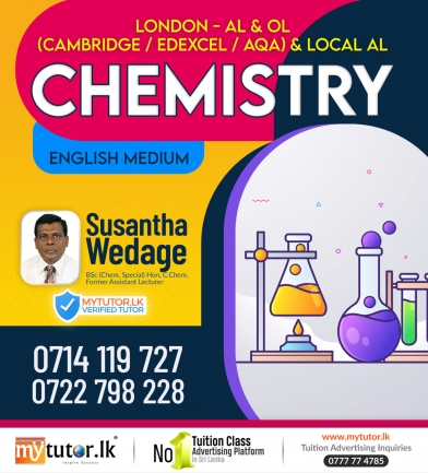 London - Chemistry-AL/OL (Edexcel/Cambridge/AQA )