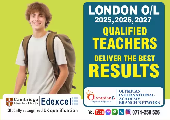 London O/L (Cambridge & Edexcel) 2025/2026/2027