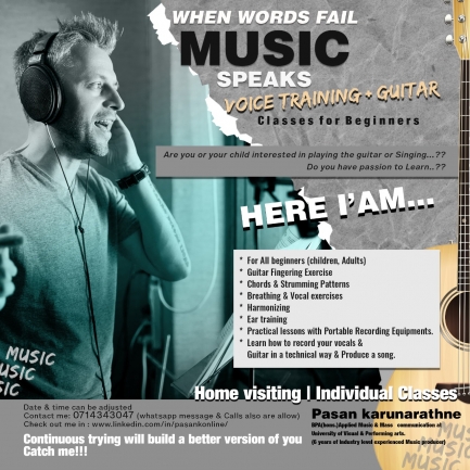 Looking for Singing,Voice & Guitar Trainer? Here I'm...