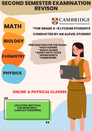 Lyceum Students Grade 3-8 Online & Physical classes conducted for second semester examination.