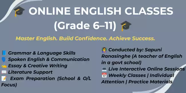 MASTER ENGLISH WITH CONFIDENCE 🌟 📚 Online English Classes – Grade 6 to 11