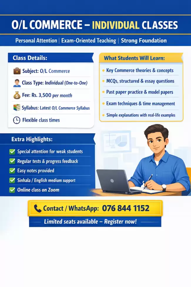 Master O/L Commerce with Personal Guidance