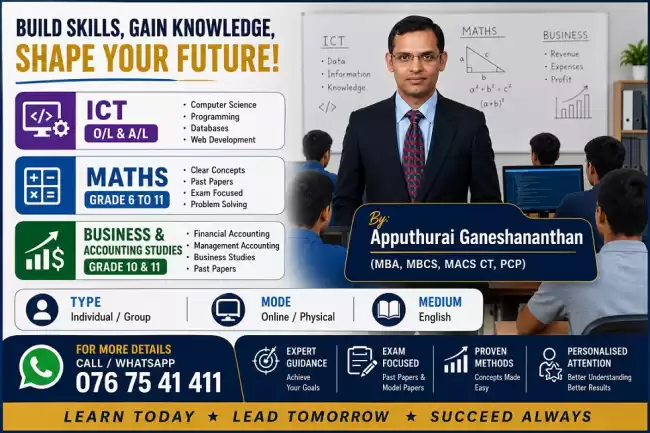 Math, ICT & Business & Accounting Studies