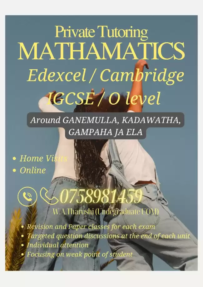 Mathamatcs EDEXCEL / Cambridge IGCSE / O Level