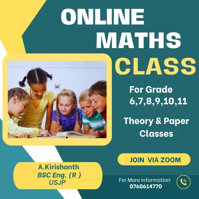 Mathematical online class for tamil and English medium