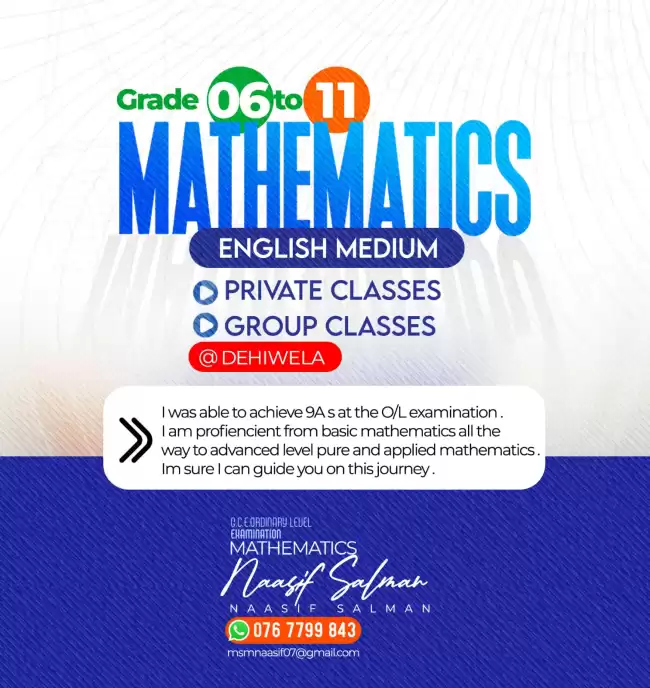 MATHEMATICS 6 - 11