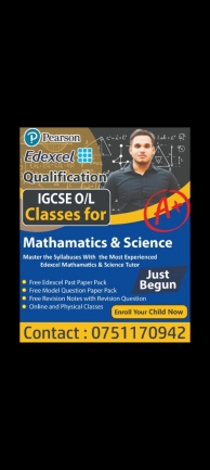 Mathematics and science classes for 6 -O/l students