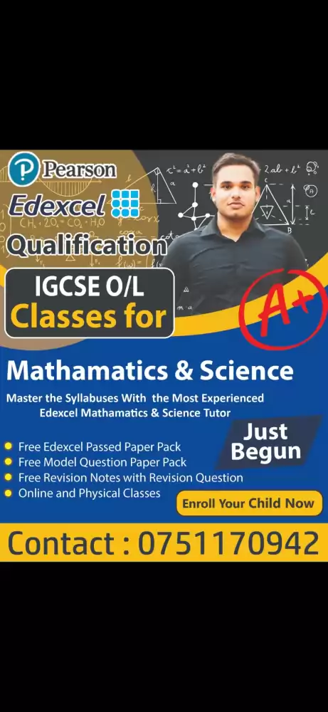 Mathematics and science classes for both local and Cambridge syllabus