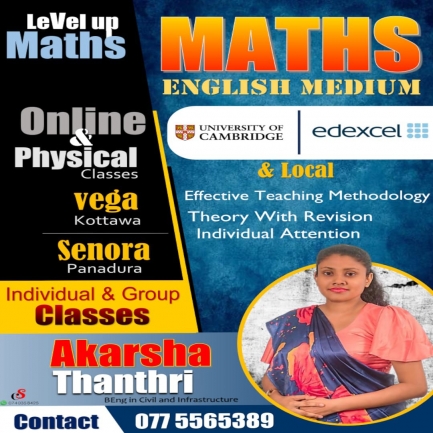 Mathematics Cambridge/ Edexcel / Local Syllabus