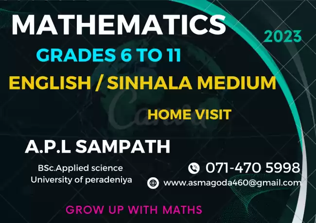 Mathematics class for Grade 6 to 11 Students