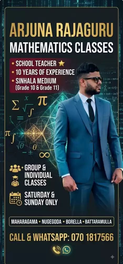 Mathematics class.individual & group class.colombo
