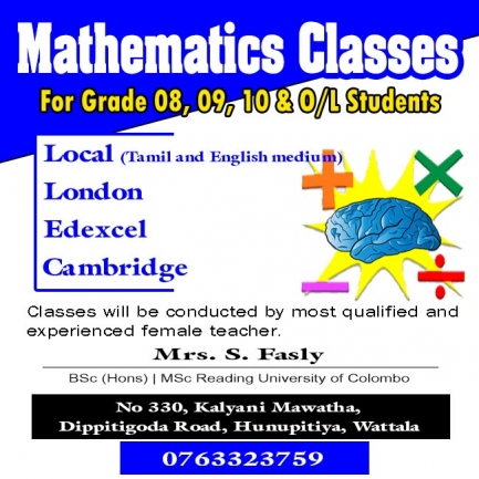 Mathematics classes
