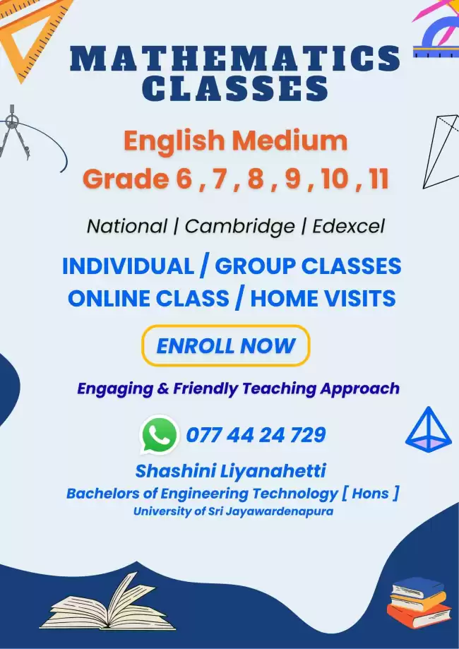 Mathematics classes English medium