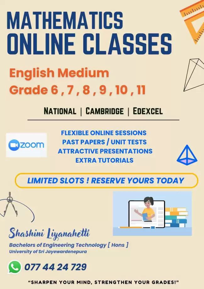 Mathematics Classes - English medium