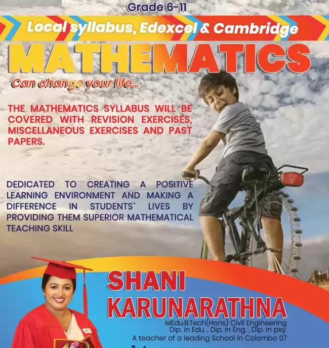 Mathematics Classes  -Grade 6-11-Local Syllabus, Cambridge & Edexel