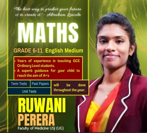 Mathematics English medium classes; Grade 6-11