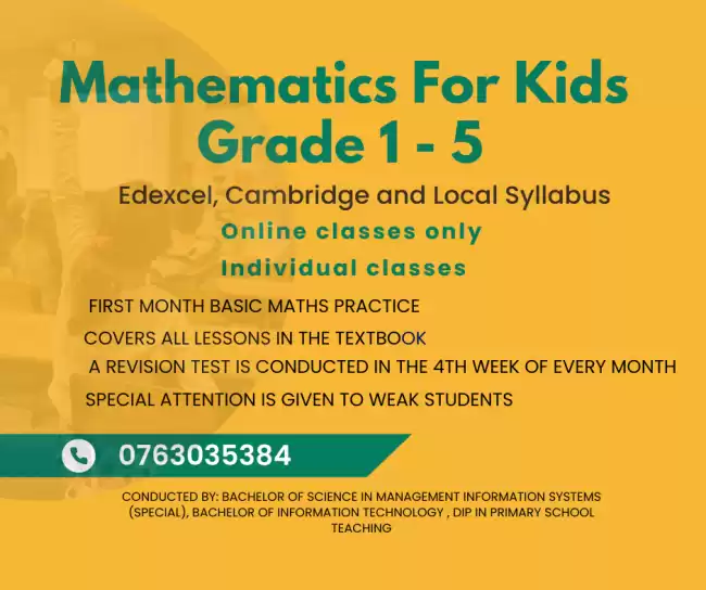 Mathematics for Grade 1 - 5