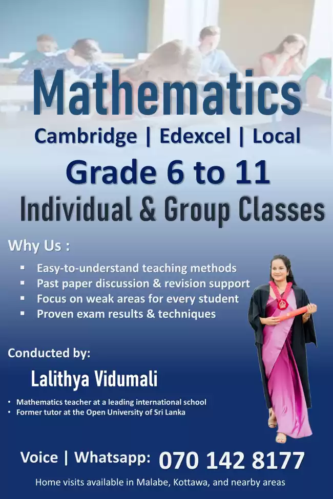 Mathematics for grade 6 to 11
