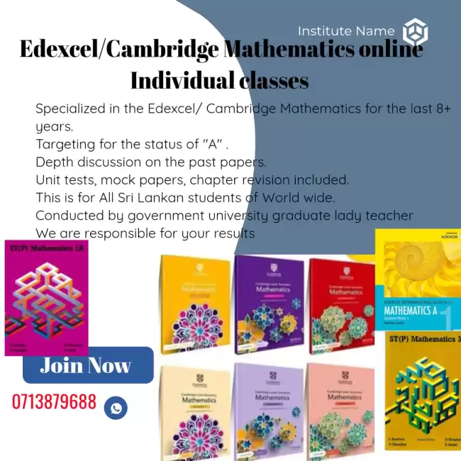 Mathematics for Sri Lankan students of world wide