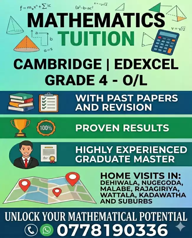 Mathematics Grade 4 - 11 Local Cambridge Edexcel