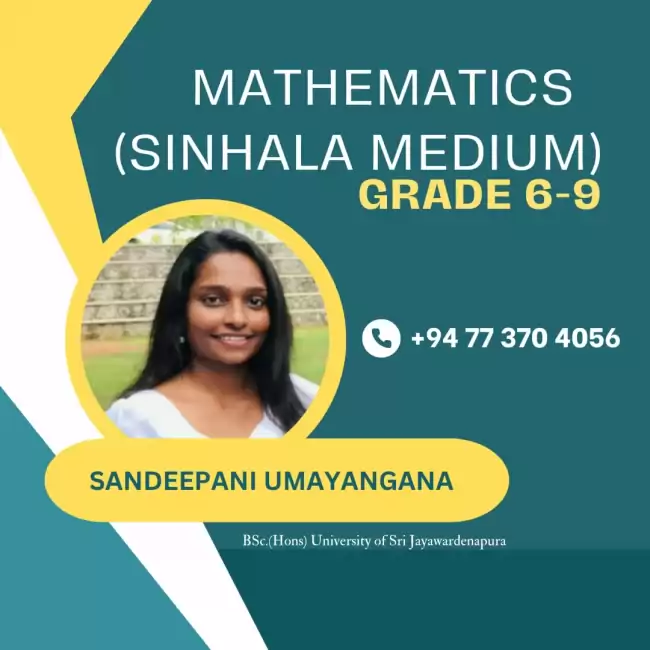 Mathematics grade 6-9 (Sinhala Medium)