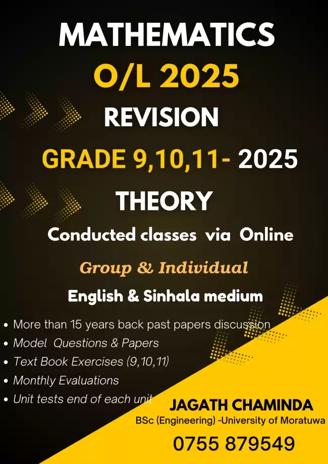 Mathematics - Grade 9,10,11 and O/Level