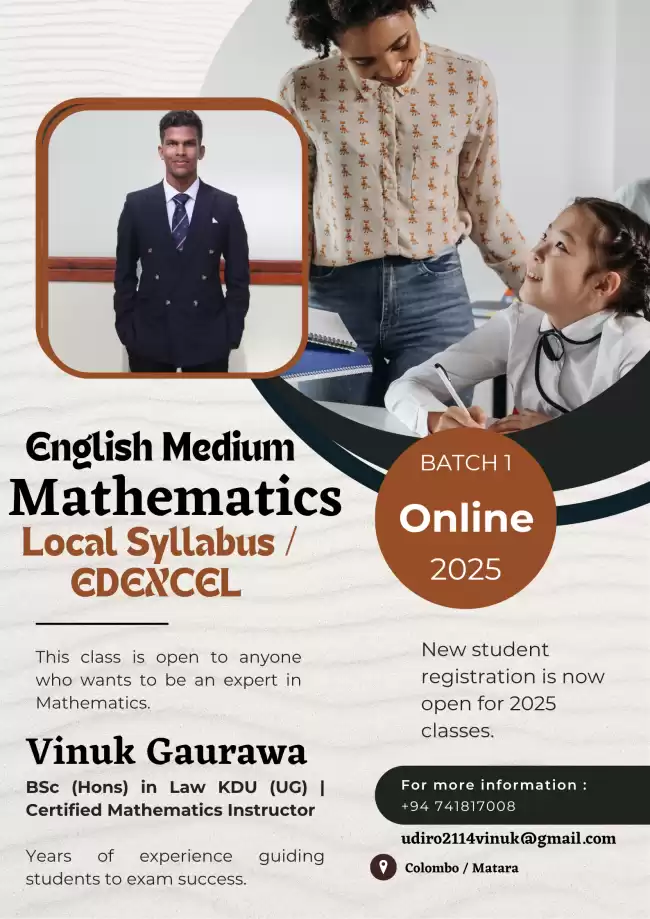 Mathematics ( Local Syllabus / Edexcel )
