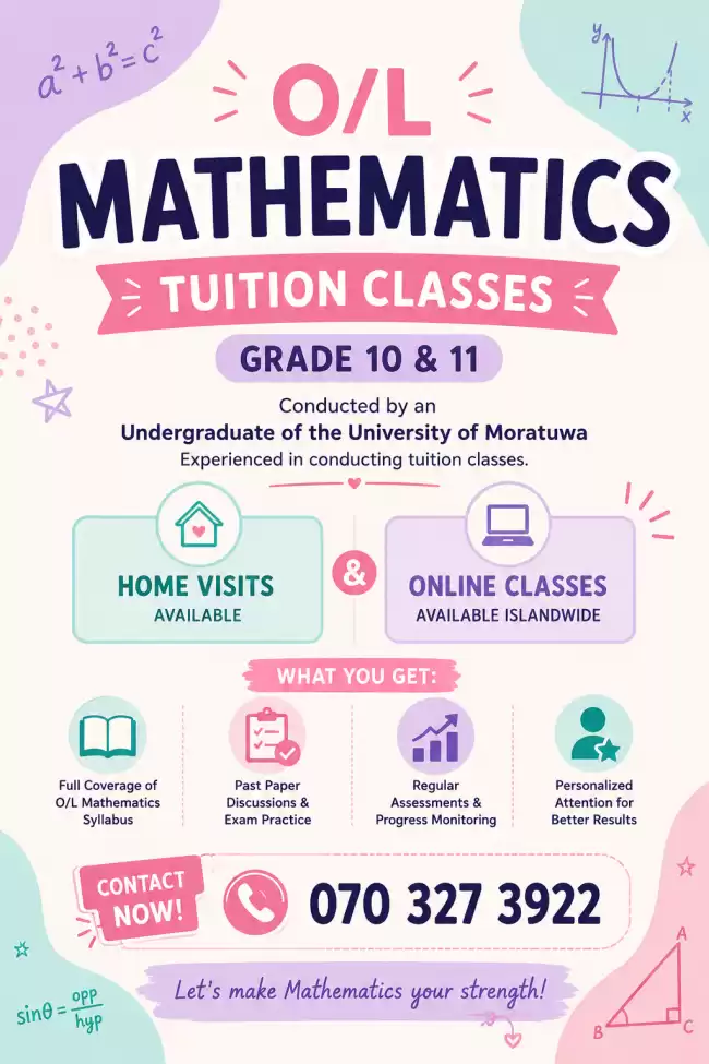 Mathematics- O level- Grade 10 and 11