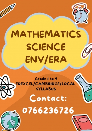 Mathematics, Science, ENV/ERA Classes For Students From Grade 1 To 9