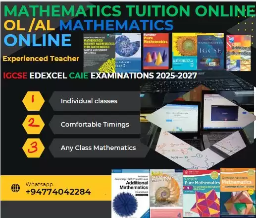 Mathematics Tuition Online Cambridge / IGCSE/London / Edexcel Exams.