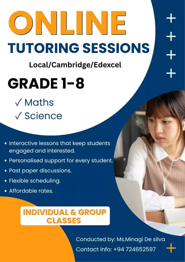 Maths and Science (Local/Cambridge/Edexcel) Online Classes