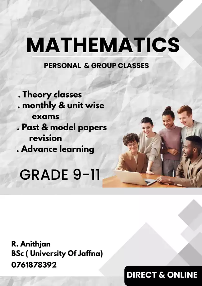 Maths class ( direct & online)