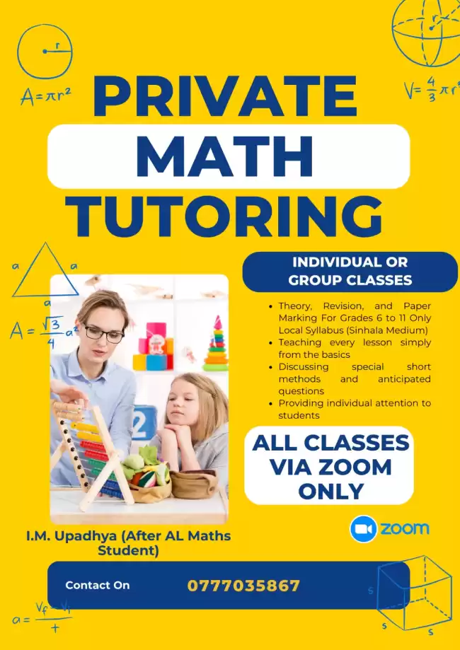 Maths Class for grade 6 to 11