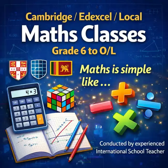 ✨ “Maths Classes✨
