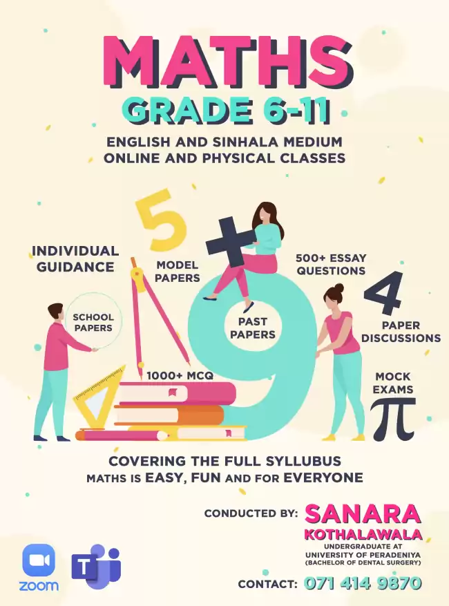 Maths Classes for grades 6-11