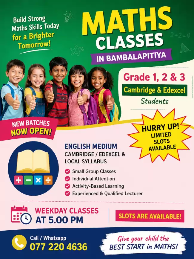 Maths Classes for Primary Students