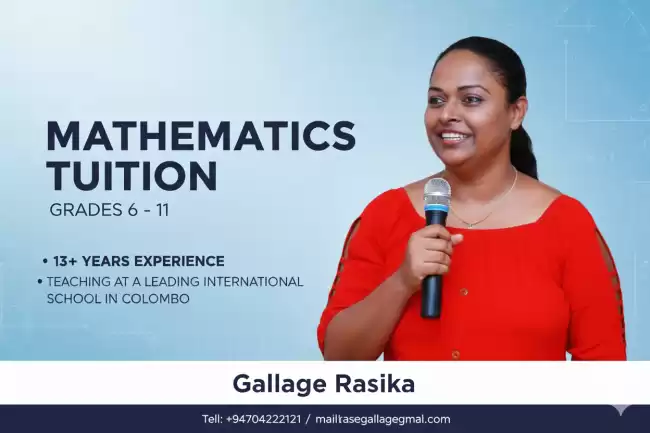 Maths classes (Grades 6 - 11)