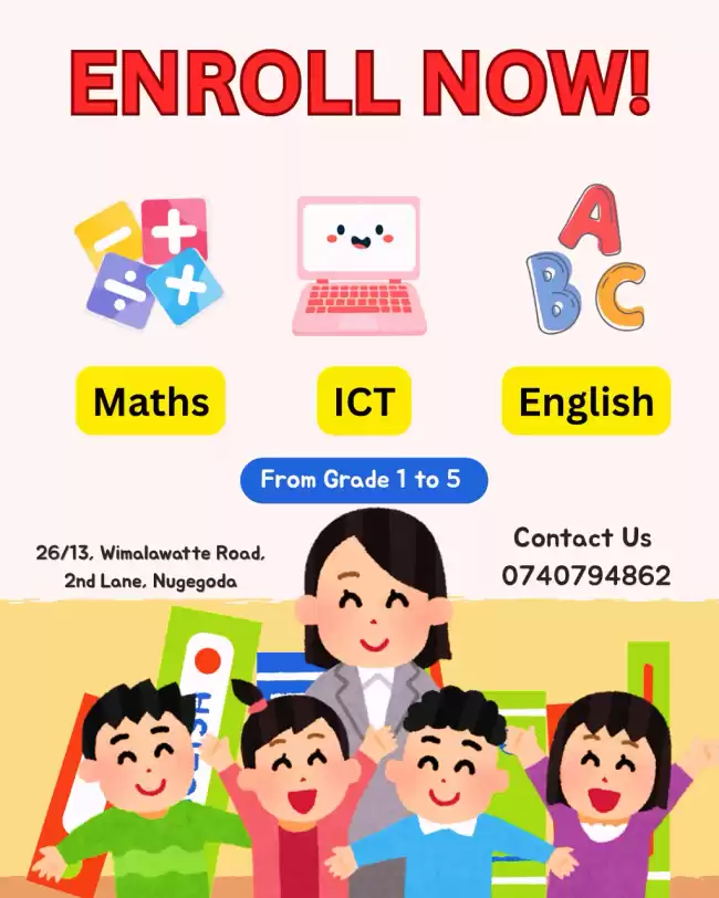Maths,English and ICT - Grade 1 to 5